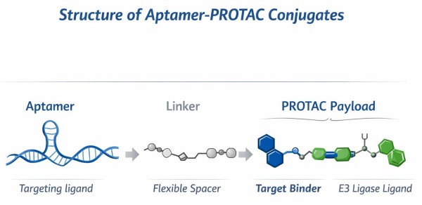 Structure diagram of Aptamer-PROTAC conjugates